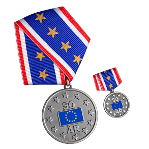 50-�rs jubil�ums medalje s�t for Danmarks indtr�den i EU (EF)
