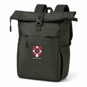 Rummelig rygs�k med Danmarks Veteraners logo