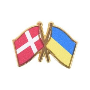 PIN venskabsflag Danmark/Ukraine