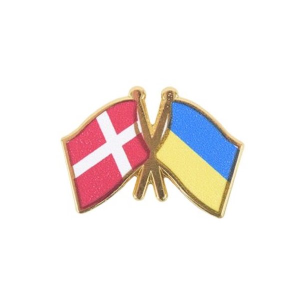 PIN venskabsflag Danmark/Ukraine