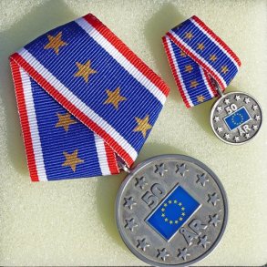 50-rs jubilums medalje st for Danmarks indtrden i EU (EF)