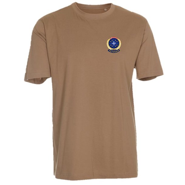 T-shirt khaki med Veteranmrke