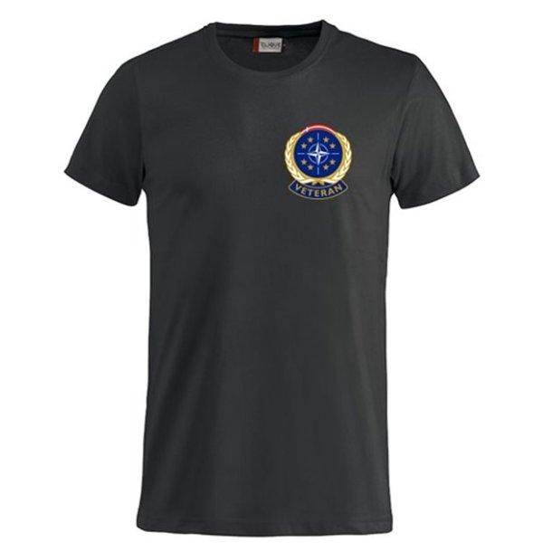 T-shirt med Veteranlogo, sort